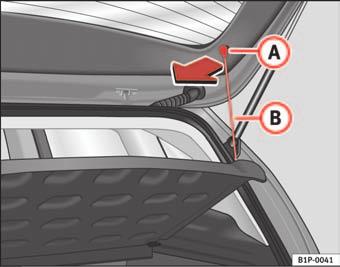 134 Seats and stowage Secure luggage in the luggage compartment with suitable straps on the fastening rings.