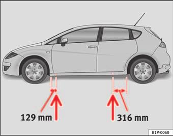 220 If and when Loosen the wheel bolts only about one turn before raising the vehicle with the jack, loosening the wheel bolts more than one turn can result in an accident.