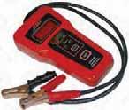 displays: Lowest voltage of battery during start Voltage drop Normal/High Alternator test displays: Good/Low/High Average/Max/Min during test, for loaded and no load test Carrying case and cables