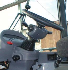 The The operator can change direction with a touch of his fingers wiper arm covers a large area to provide great visibility even without removing his hand
