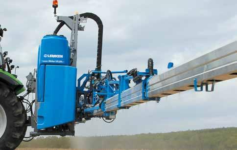 with rear folding 12 and 15 metres working widths (HE); 15 to 24 metres (SEH) Sirius 10 with electronic control (EcoSpray or MegaSpray) Sirius 10/1300