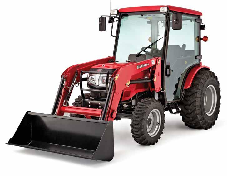 steel fenders & hood Available mid-pto Easy access to battery and air filter 3616 Cab Easy