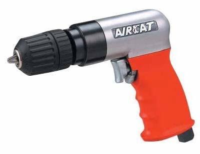 3/8 REVERSIBLE AIR DRILL Exhaust Technologies, the manufacturers of AirCat Pneumatic tools, has shattered the myth that muffling the noise will reduce the power in air tools.