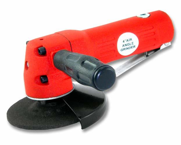 4 AIR HAND GRINDER This is a top of the line, heavy-duty, hand held, 4 angle air grinder. This is not an air die grinder but a full size unit with 11,000 RPM free speed at 90 to 120 PSI.