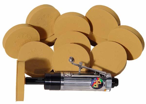 AIR PINSTRIPE REMOVAL KIT This is a specialty air tool for the quick and easy removal of pinstripes, decals, molding adhesive, and double-faced tape.