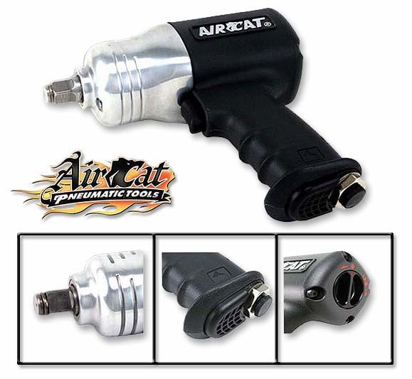 1/2 x 1,000 Lb. AIR WRENCH This is the next generation of air tools! This Aircat 1/2 Drive impact wrench delivers extreme power, a tuned exhaust, and it weighs only 4.3 Lbs.