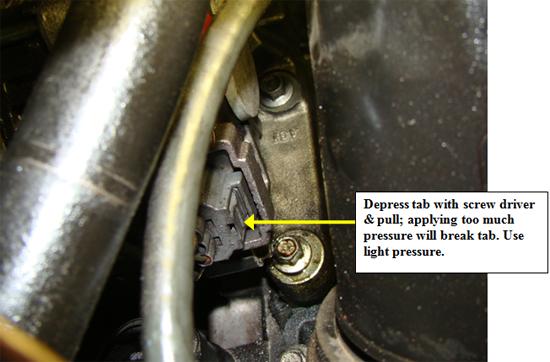 5. Next you have to make a decision on which way you want to remove the alternator.