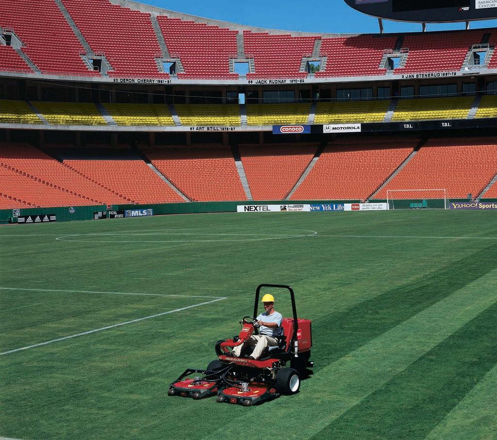 Mow anywhere. The Groundsmaster 3500-D is one of the most versatile rotary mowers on the market.
