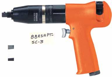 Pistol Grip Screwdrivers 88 & 35 Series Clecomatic Clutch 88 Series : 1.7 20 Nm 15 180 In. Lbs. Quick change and square drive Reversible Trigger and Push & Trigger start 88rsapt-5c-3 35 Series : 1.