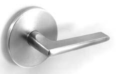 All levers meet ADA compliance for national codes Solid forged or cast Lever designs J, L and P have lever returns within 1/2" (13mm) or less of door face and meet