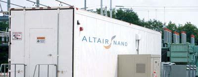 Altairnano Overview Altairnano is an emerging growth company which is developing and