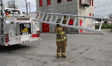 10. Walk back to the approximate center point of the ladder and adjust for proper balance. (See Figure 7.