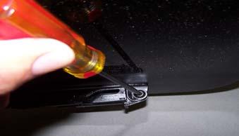 Spoiler Service Manual Glass Panel Removal: Cycle the glass panel into the open position.