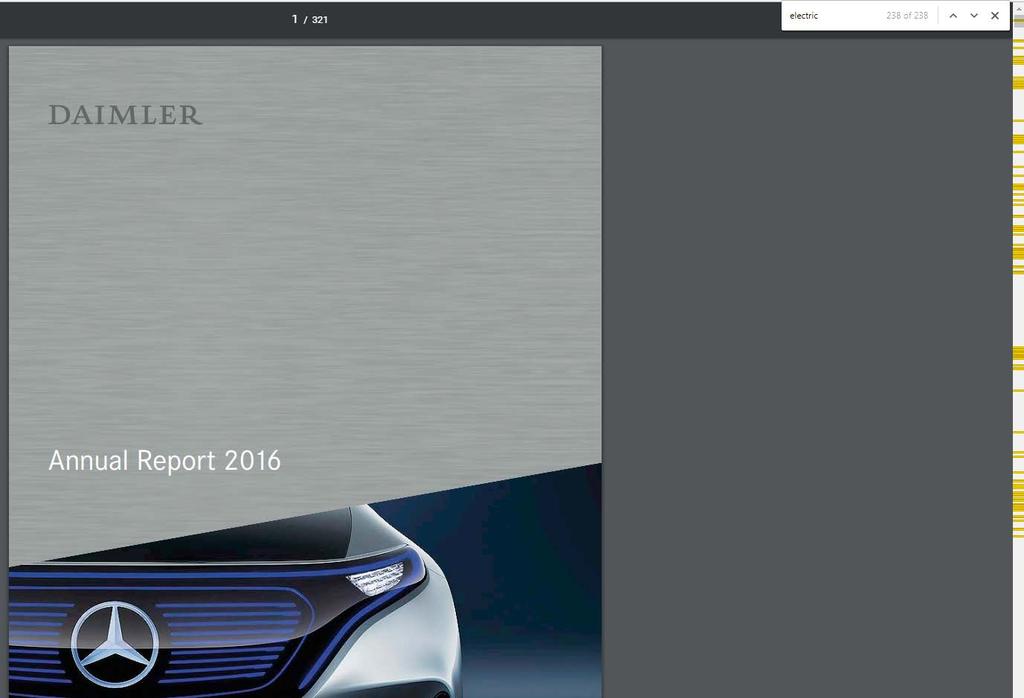 On the other hand, global vehicle manufacturers start seeing EVs as a core technology Daimler mentions electric