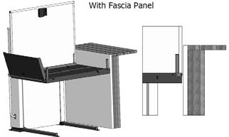 16 Fascia Panel (optional) A fascia panel provides a smooth surface for the