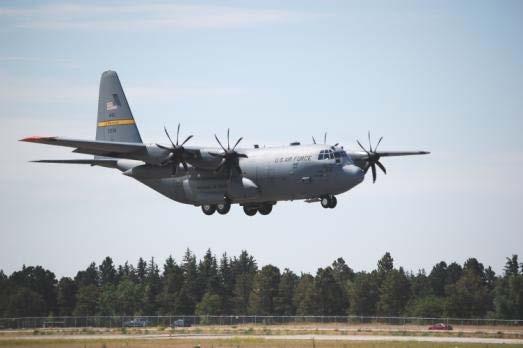Flight Test Test aircraft: C-130H from the Wyoming Air National Guard with T56-A-15 engines and NP2000 propellers