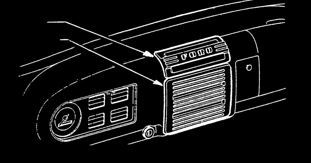 Radio Parts RADIO SPEAKER GRILLE 7C-8104352 Radio Speaker Grille - Beige Color - Plastic - Screws included 1948-50 7C-8104352-CC Radio Speaker Grille - Chrome Plated - Plastic - Screws included