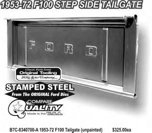 Tailgate & Related Parts 21C-8340700 Tailgate Assembly for Top of Roll 1942-50 8C-8340700 Tailgate Assembly for Below Roll 1950-52 NOTE: When ordering tailgate for 1950 it is very important to state