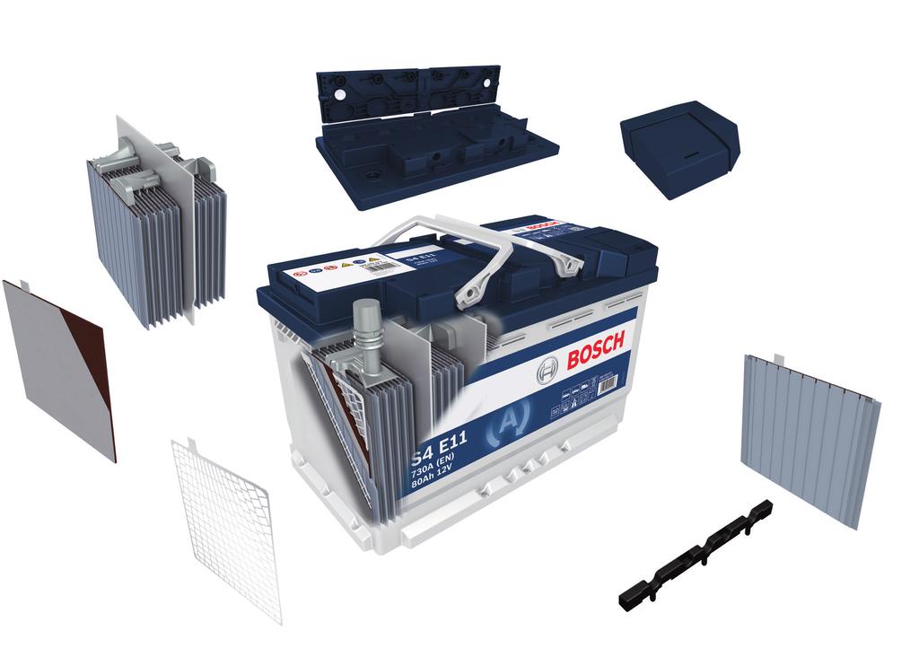 The Bosch S4 E battery with EFB technology is customized to meet the requirements of cars with start/ stop systems.
