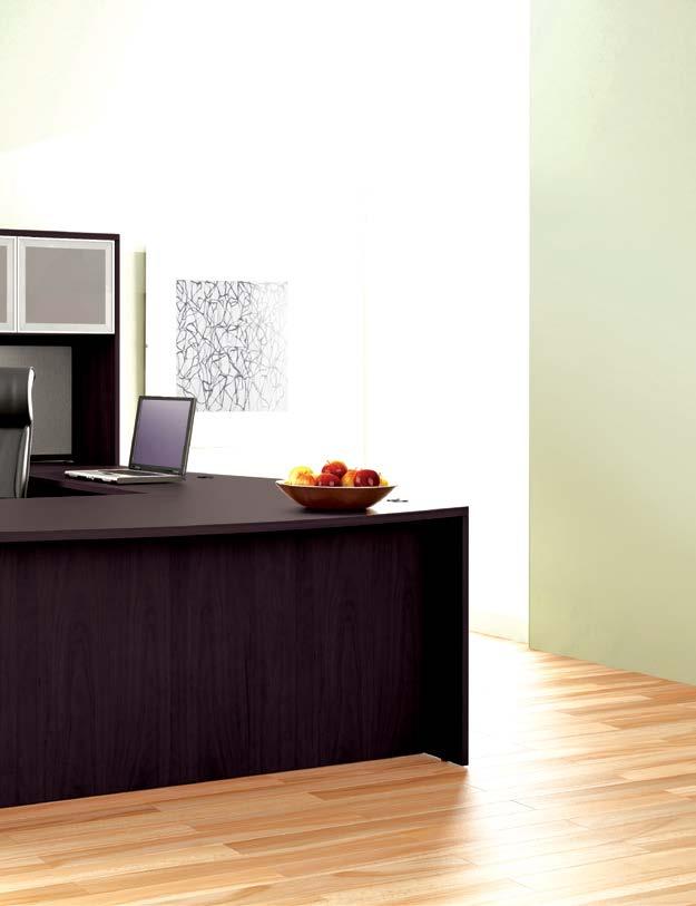 ELEVATE THE LOOK Gitana elevates the look and feel of any office with its clean and contemporary look.