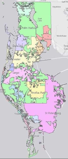 PSTA and Pinellas County Population of 949,827 (2015) Median age of 46 24 municipalities 22 served by PSTA Top business