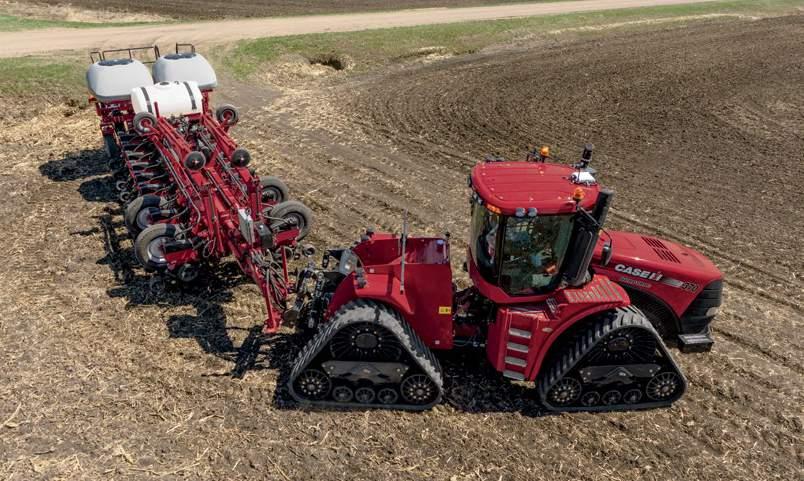 STEIGER QUADTRAC AND EXCLUSIVE ROWTRAC: INNOVATIVE PRODUCTION ONLY CASE IH OFFERS. The Case IH Steiger Quadtrac features four individually driven, positive-drive oscillating tracks.