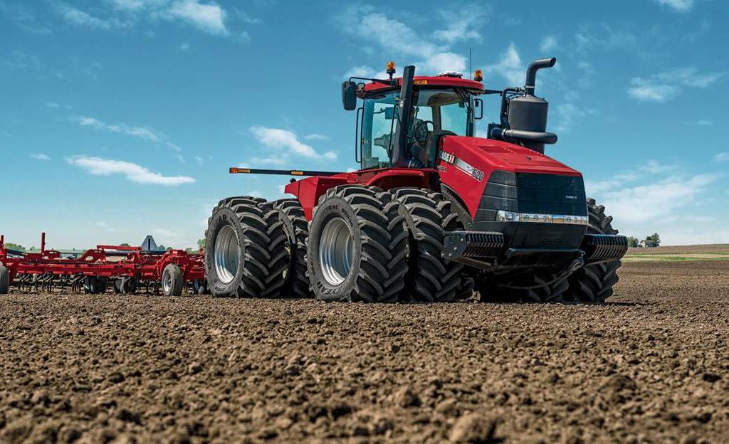 of ownership. Tests at the Nebraska lab found the complete Steiger tractor lineup (370 to 620 horsepower) features best-in-class power, torque and overall fluid efficiency.