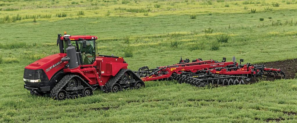 MANAGE AND MIX RESIDUE. A Steiger wheeled and/or Quadtrac tractor with an Ecolo-Tiger 875 disk ripper is the gold standard in High-Efficiency Farming.