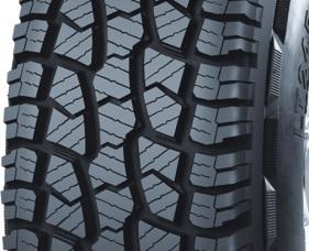 the roads Stepped grooves help enhanced traction and tread stability with less noise Sidewall protectors fight off unexpected sidewall cut and