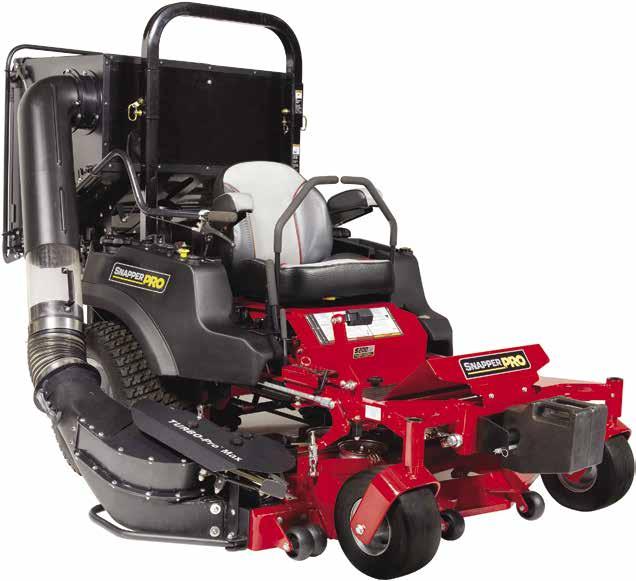 COLLECTION SYSTEMS The TURBO-Pro System makes collecting leaves and debris a breeze. This lightweight blower assembly is ideal for use with compact models.