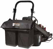 Each heavy-duty mesh bag has a rugged polyethylene underside with integrated handle to assist with removal. Capacity: 8.