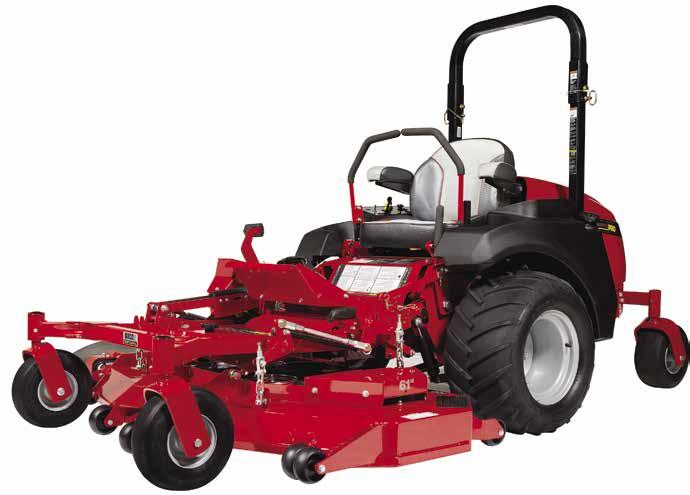 stated gross horsepower at 3600 RPM per SAE J1940 as rated by Briggs & Stratton. VISIBILITY & VERSATILITY The S800x zero-turn mower is the ideal machine for visibility and versatility.
