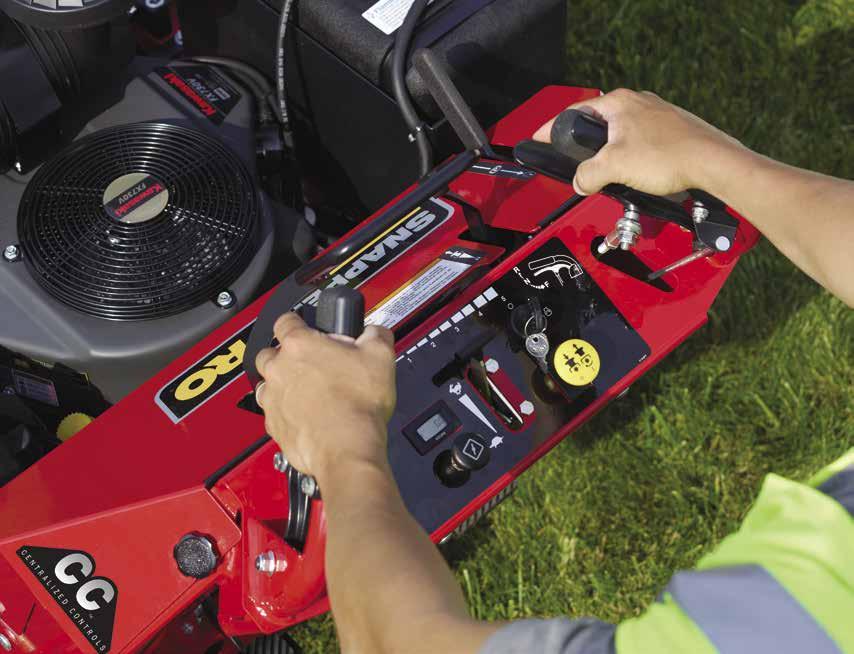 SW35 shown with standard controls. The SW35 delivers consistently accurate cutting performance in diverse conditions.