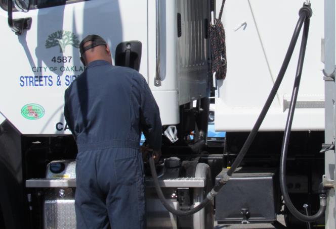 The City of Oakland began filling up its vehicles with NEXBTL in order