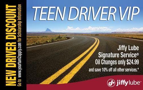 Jiffy Lube Teen Driver Scholarship Application 2017-2018 New Mexico High School Students One Overall $5,000 Scholarship Award and Two $1500 Finalist Awards (Three scholarships in total from both