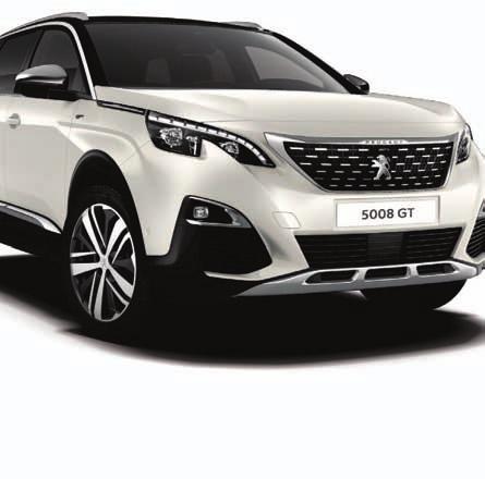 effect trim in chrome Exterior Lighting and Visibility Full LED headlamps LED foglamps (include static cornering function) LED sequential scrolling front indicators Door mirror mounted LED PEUGEOT