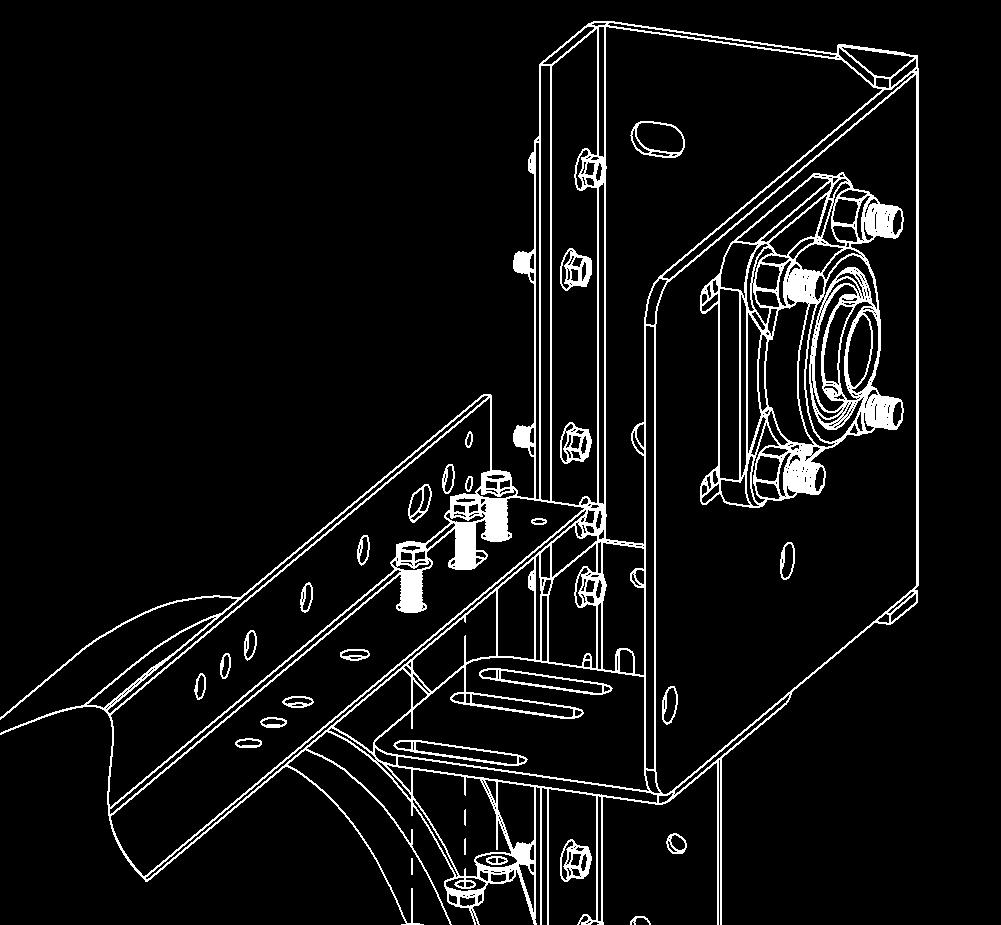 Page 12 4. Attach End Bearing Assemblies to wall. (Ensure all 3 mounting holes are utilized.) (SEE FIGURE 11) 5.