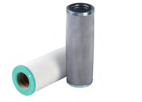 The filter material is composed primarily of cellulose, which is applied by a special wrapping method. Glass fibre and water absorbing elements are available on request.