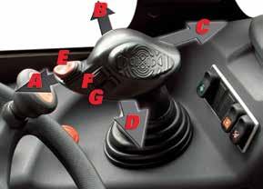 SERIES JSM CONTROLS The MANITOU exclusive Joystick Switch and Move (JSM) all-in-one joystick system allows safe, fatigue-free operation.