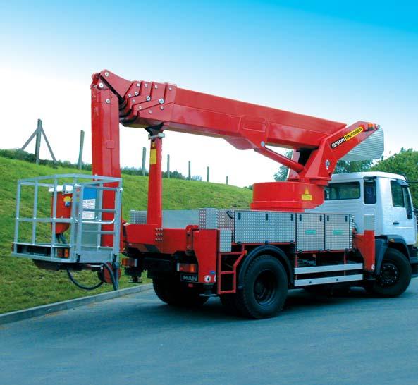 stabiliser spread 4.7 m 185 Minimum permissible vehicle total weight 18.0 t 39683 lbs Max. working height 38.5 m 126 Max.