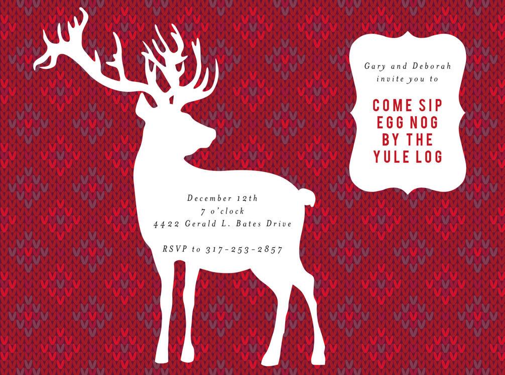 C25483 Deer Sweater Invite 5.75x7.75 typestyles - mrs.