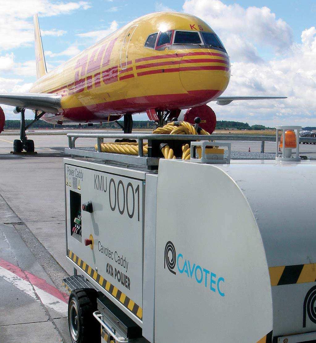 Caddy s The Cavotec Group entered the airport industry in 2002 with an innovative, environment friendly system with the aim to supply aircraft with power, water and preconditioned air while reducing