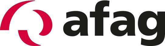 6.3 Address for orders Germany: Afag GmbH Wernher-von-Braun-Straße 1 D 92224 Amberg Tel.: ++49 (0) 96 21 / 65 0 27-0 Fax: ++49 (0) 96 21 / 65 0 27-490 Sales sales@afag.