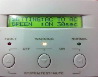 The same screen as shown in the photo shall be displaying, and the inverter will automatically run the detection on GREEN POWER every 30 sec.