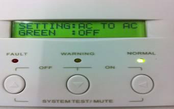 5.6 DC TO AC SETTING After startup, we can change the LCD display by the