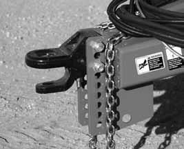Operation Instructions - Section B Hitch Verify hitch is correctly attached to the tractor. See Section C for connection procedures. Pintle & Clevis Style Hitch Important 1.