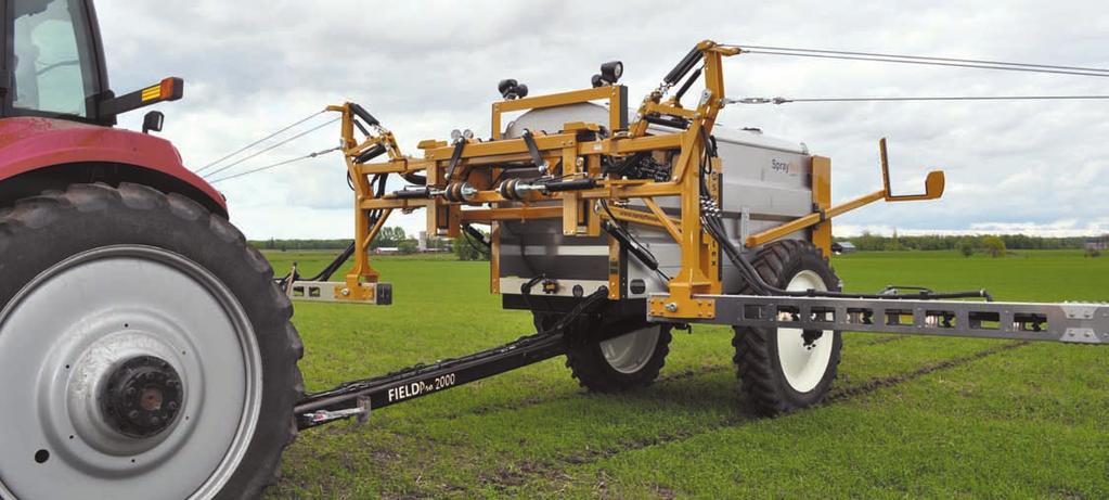 FieldPro 2000 Pull Type Sprayer (available in other Tank sizes) Heavy Duty Cart Construction 20,000 lbs.