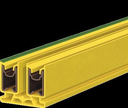 Conductor Rails Standard rails (4 m length) can be carried easily by one person. Rails can be shortened on-site with a bow saw or jig saw.