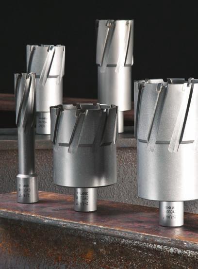 Decimal Diameter Equivalent 2 Depth 3 Depth CYCLONE PREMIUM GRADE CARBIDE TIPPED ANNULAR CUTTERS For applications that require drilling in tougher alloys and materials, Evolution recommends using