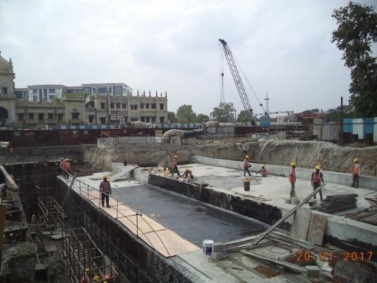 Uergrou Sections & Tunneling Work Progress as on 007